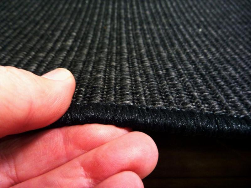 Buy Sisal Look Black Outdoor Runner by the Meter 4m Wide Multi Weave