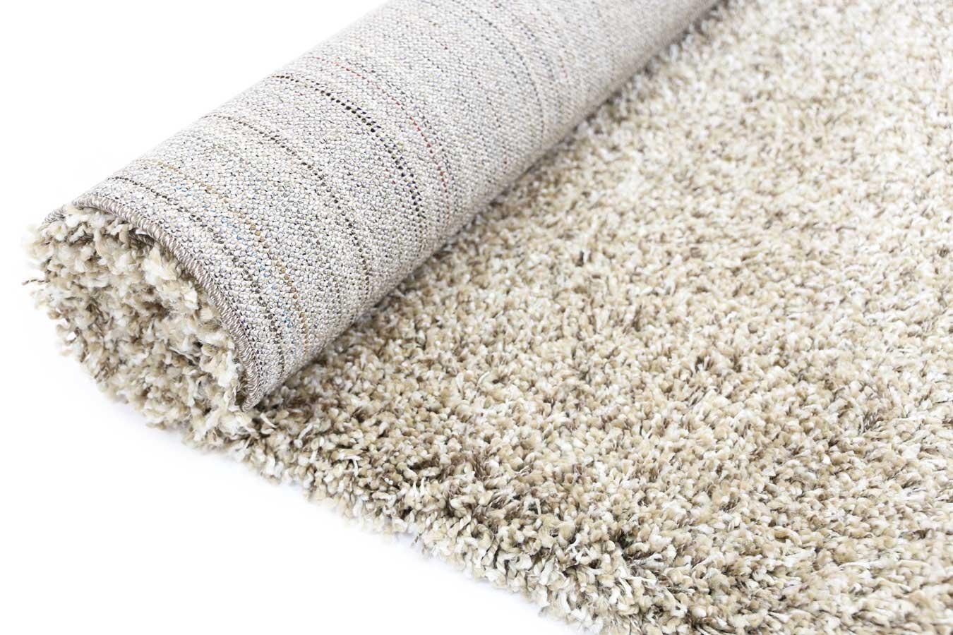 Buy 35mm Thick Waco Design Beige Shag Floor Area Rugs Scattermats