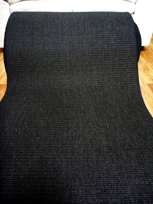 Buy Sisal Look Black Outdoor Runner by the Meter 4m Wide Multi Weave