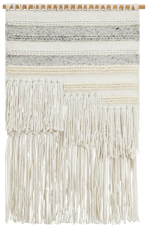 Buy Tapestry Design Layered Stripes Silver Wall Hanging Online