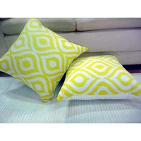 Printed Cushions Cotton 03 Yellow 45x45cm Cover