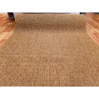 Sisal Look Chestnut Flat-weave Outdoor Runner Roll 4m Wide By The Meter - Online