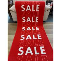 Clearance Runners Red Sale Carpet Runner 100cm Wide End of Roll Edged