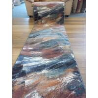 Hall Runner By the meter High Quality 80cm Wide Aurora Multi Brushstrokes Design