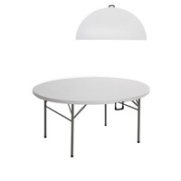 4 Round Folding Event Banquet Commercial Grade Blow Moulded 170cm Table Package Deal Online