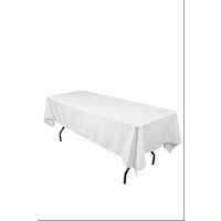 5 of Commercial Grade Table Cloth Cover 230 x 230cm White
