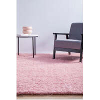 Mikkelo Shag Pink Floor Area Rugs - Online