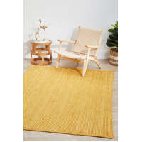 Spirit Hand Braided Jute Yellow Rectangle Floor Area Rugs, Oval and Runner - Online
