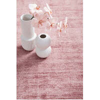 Fortune Hand loomed Viscose Blush Floor Area Rugs - Online