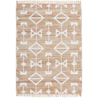 Spah Hand loomed Flat-Weave Cotton & Jute Trudy Natural Floor Area Rugs - Online