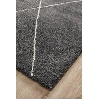 Reagel 14mm Thick Polyester Charcoal Floor Area Rugs - Online
