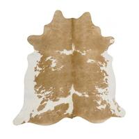 Exquisite Natural Cow Hide Beige White 170x180cm Area Floor Rugs- Online
