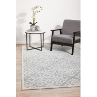 Rotabhi Non-Shed 10mm Thick Lydia Silver Circles Floor Area Rugs, Circles, and Runner  - Online