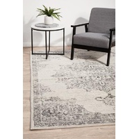 Rotabhi Non-Shed 10mm Thick Rita Silver Circles Floor Area Rugs, Circles, and Runner  - Online