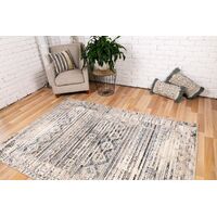 Soft Contemporary Cozy Design Boxed Ivory Beige Floor Area Rugs