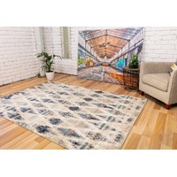 Soft Contemporary Cozy Design Moroccan Blue Beige Floor Area Rugs