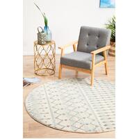 Evoke 260 White Floor Area Rugs Runners and Circles - Online