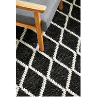 Utah Wool & Polyester Black Floor Area Rugs - Online