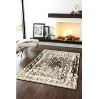 Katel Machine Woven Grey Area Floor Rugs- Online