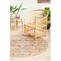 Legacy 850 Salmon Round Floor Area Rugs - Online