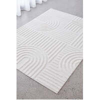 Aster 12mm Thick Woven Dior White Floor Area Rugs - Online