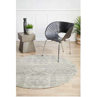 Mirage 351 Silver Round Floor Area Rugs - Online