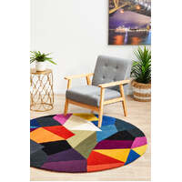 Matrix 906 Crayon Round Floor Area Rugs - Online