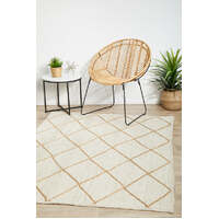 Tewani 8mm Thick Hand-Braided Jute White Floor Area Rugs and Runner - Online