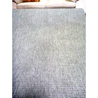 Sisal Look Indoor Outdoor Runner by the Meter Silver Grey 80cm 1m 1.2m or 2m Wide Flat-weave