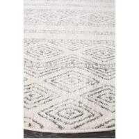 Oasis 450 Grey Round Floor Area Rugs - Online