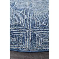 Modern Contemporary Casablanca Navy Oblongs & Round Rugs & Hall Runners  - Online