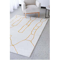 Tranquil 10mm Thick Polypropylene Woven Gold Floor Area Rugs, Circles, and Runner  - Online