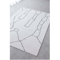 Tranquil 10mm Thick Polypropylene Woven Grey Floor Area Rugs, Circles, and Runner  - Online