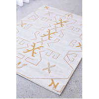 Tranquil 10mm Thick Polypropylene Woven Gold Floor Area Rugs, Circles, and Runner  - Online