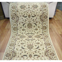 Hall Runner 80cm Wide Heritage Cream All Over by the Meter Soft Feel Pile