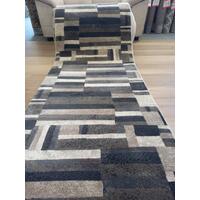 Hall Runner Florence Rectangles Beige 80cm Wide by the Meter
