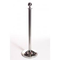 Stainless Steel Sphere Bollard Stand Queue Barriers Crowd Control