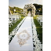 Wedding Aisle White Petal Border Trail 30cm wide x 10m long Roll Out - Online