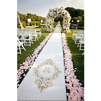 Wedding Aisle Light Pink Petal Border Trail 30cm wide x 10m long Roll Out - Online