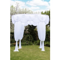 Glamorous Wedding Ceremony Altar Gazebo Canopy Portable Pop Up Frame and Fabric - Online