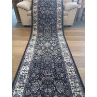 Hall Runner 80cm Wide Heritage Fume Classic All Over Pattern by the Meter Soft Feel Pile