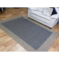 Flat-weave Evalasting Black Coffee Floor Rugs & Door Mats Rubber Backed