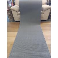 Carpet Hall Runner 80cm wide By the Meter Plain Grey Rubber Backed