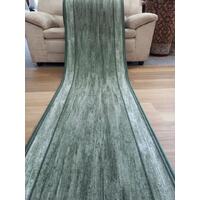 Rubber Back Hall Runner Green Rama 67cm Wide by the meter
