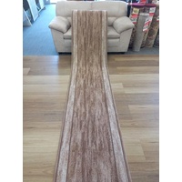 Rubber Back Hall Runner Beige Rama 67cm Wide by the meter