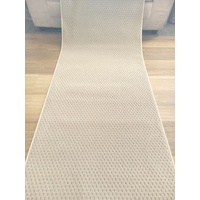 Carpet Hall Runner 80cm wide By the Meter Plain Beige Rubber Backed