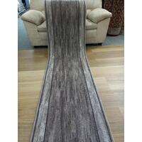 Rubber Back Hall Runner Beige Grey Rama 67cm Wide by the meter