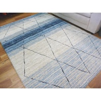 Shaggy Area Floor Rugs Moroccan Cream Beige Blues Trending