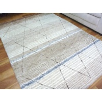 Shaggy Area Floor Rugs Moroccan Cream Beige Trending