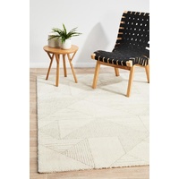Modern Alps Design Short Shag Natural Geometric Floor Area Rugs